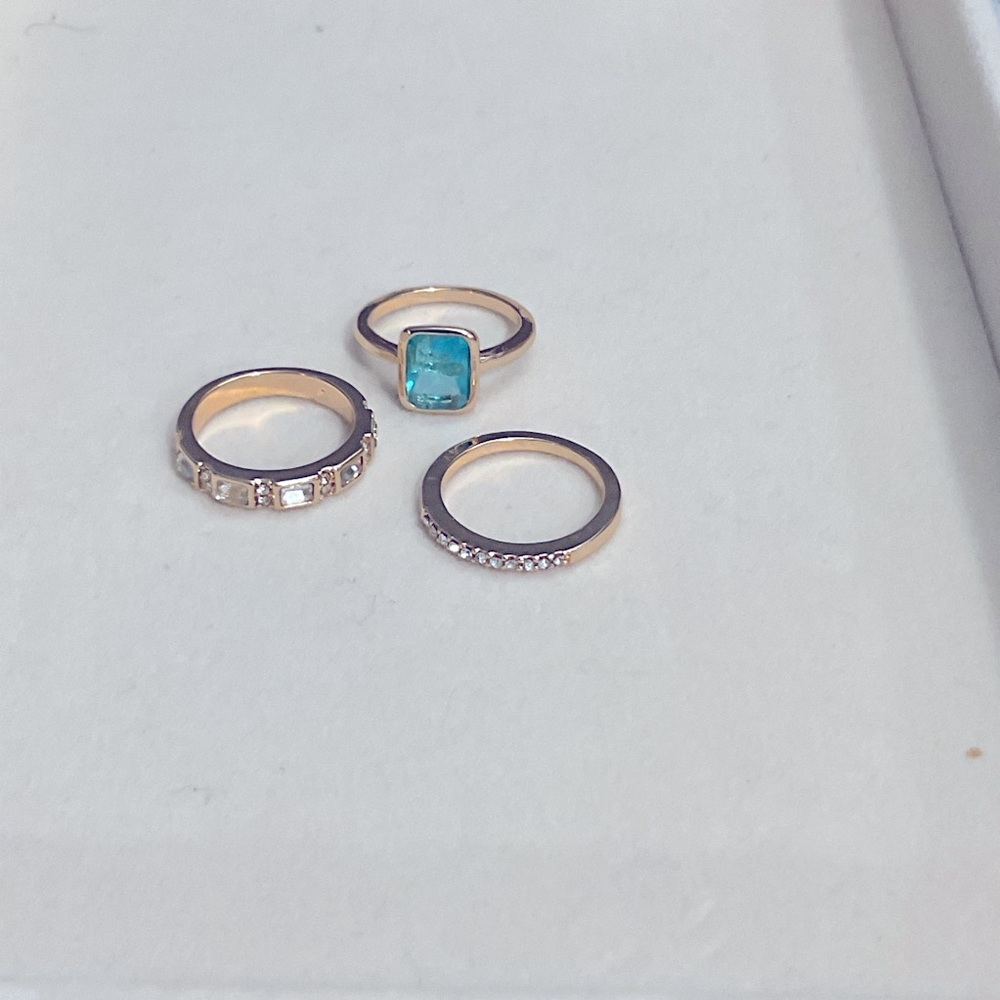 3pc Stackable Cz Ring Set Size 5 - image 5